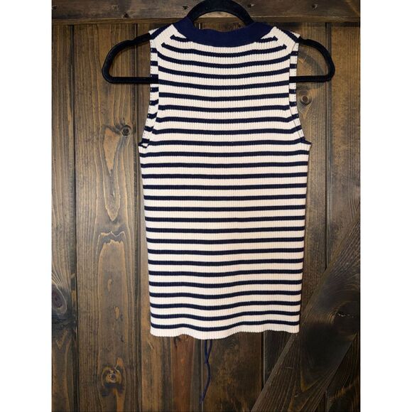 J Crew Striped Nautical Sweater Tank - Picture 2 of 6
